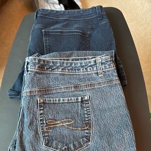 Women’s plus size jeans Straight leg 2 pairs for $15